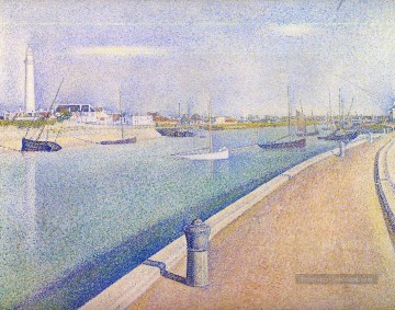 le canal de Gravelines petit fort philippe 1890 Peinture à l'huile